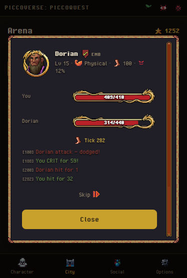 Arena battles